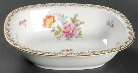Old Meissen 8" Oval Vegetable Bowl