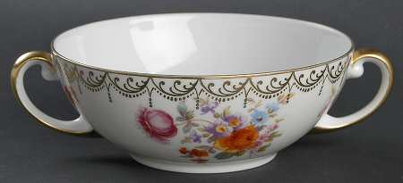 Old Meissen Flat Cream Soup Bowl