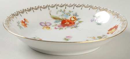 Old Meissen Coupe Soup Bowl