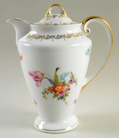Old Meissen Chocolate Pot & Lid