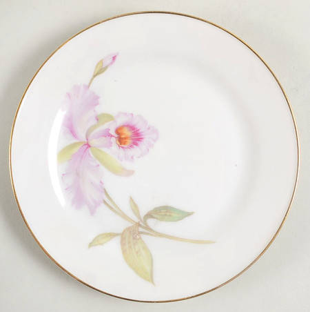 Orchid (White Background) Bread & Butter Plate