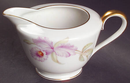 Orchid (White Background) Creamer