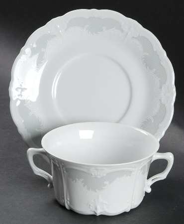 Orleans Flat Cream Soup Bowl & Saucer Set