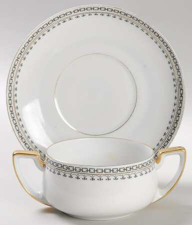 Portland Flat Bouillon Cup & Saucer