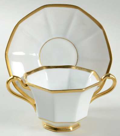 Puritan Footed Bouillon Cup & Saucer