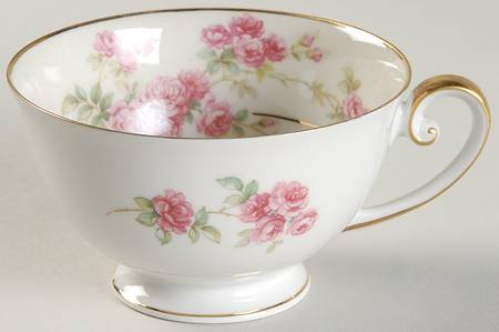 Rambler Rose Footed Cup