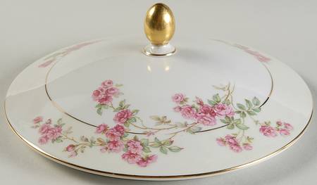Rambler Rose Lid for Round Vegetable