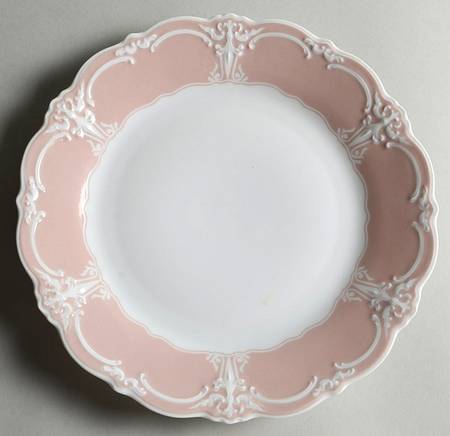 Rose (Pale Pink Color Band) Salad Plate