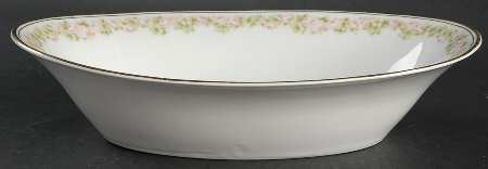 Rosedale 10" Oval Vegetable Bowl