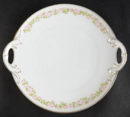 Rosedale Handled Cake Plate