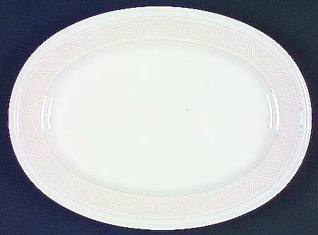 San Marco Light Beige 12" Oval Serving Platter