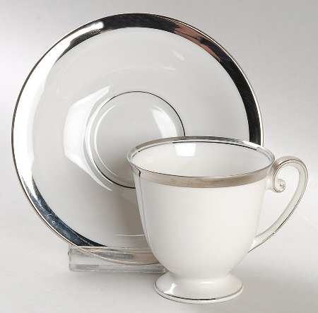 The Silverton Footed Demitasse Cup & Saucer Set