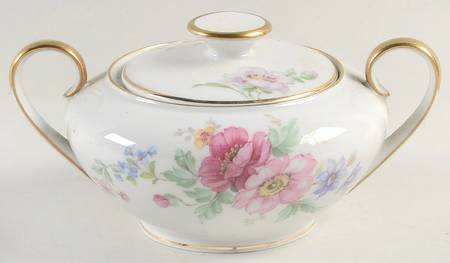 Spring Bouquet Sugar Bowl & Lid