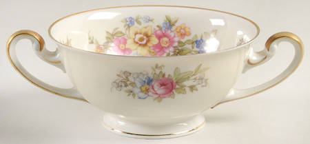 Springtime (US Zone) Footed Cream Soup Bowl