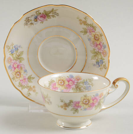 Springtime (US Zone) Footed Demitasse Cup & Saucer Set