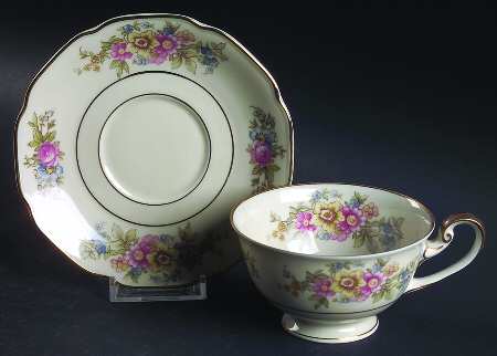 Springtime (US Zone) Footed Cup & Saucer Set