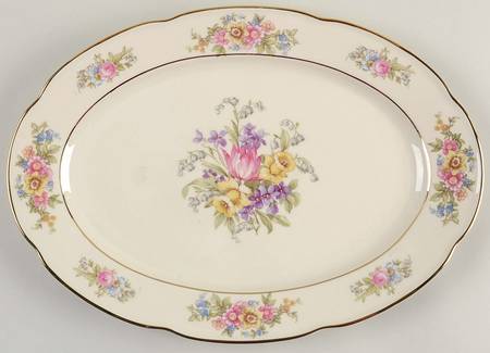Springtime (US Zone) 13" Oval Serving Platter