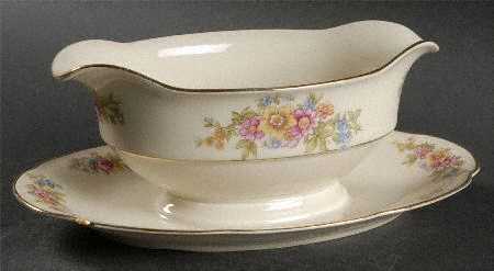 Springtime (Germany) Gravy Boat with Attached Underplate