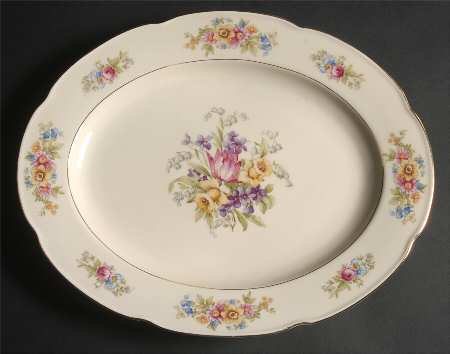 Springtime (Germany) 14" Oval Serving Platter