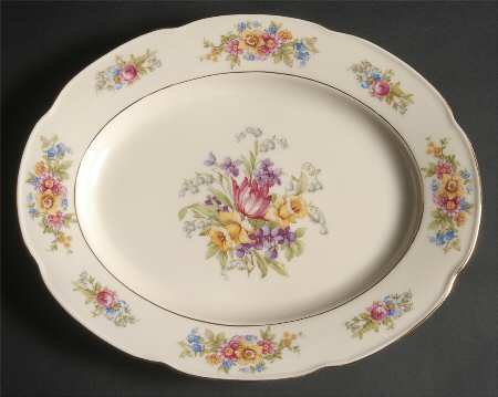 Springtime (Germany) 11" Oval Serving Platter