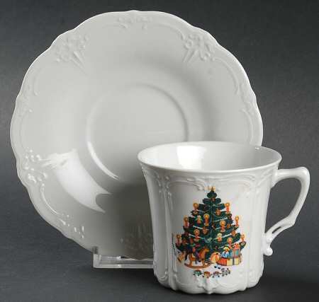 Tannenbaum Flat Cup & Saucer Set