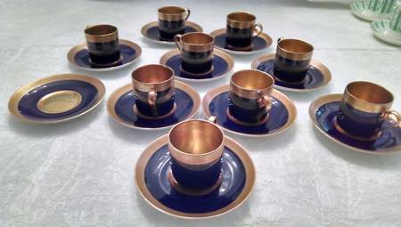 TIR89 Flat Demitasse Cup & Saucer Set
