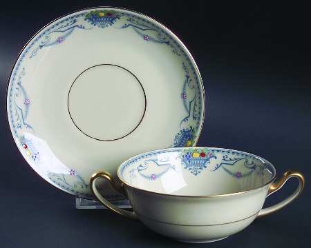 The Tulsa Flat Cream Soup Bowl & Saucer Set