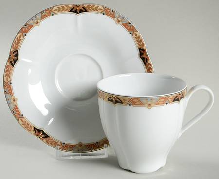 Versailles Flat Cup & Saucer Set