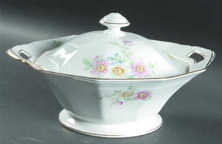 The Wild Rose Round Covered Vegetable