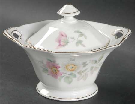 The Wild Rose Sugar Bowl & Lid