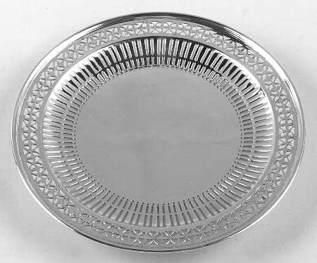 Sterling Hollowware Footed Sterling Sandwich Plate