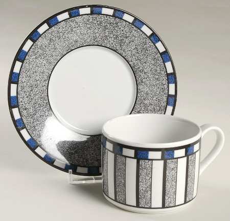 Athena Flat Cup & Saucer Set