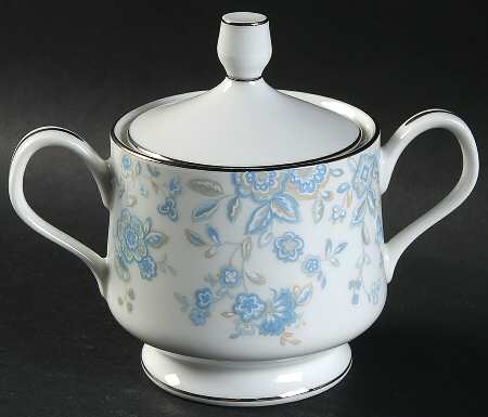 Blue Meadows Sugar Bowl & Lid