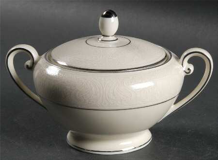 Bridal Lace Sugar Bowl & Lid