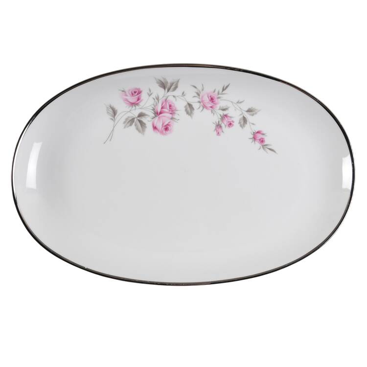 Dream Rose 13" Oval Serving Platter