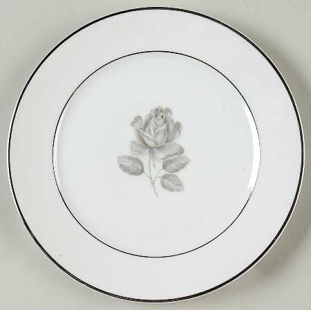 Ebony Rose Bread & Butter Plate