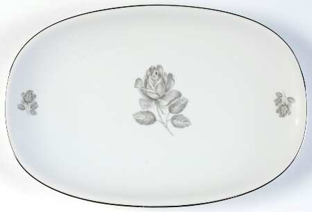 Ebony Rose 12" Oval Serving Platter