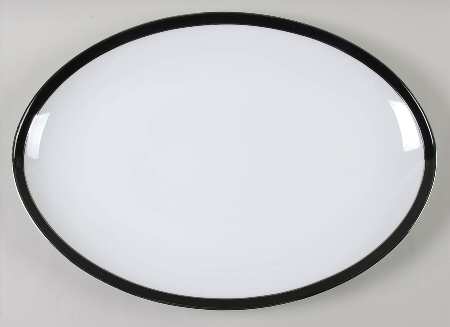 Midnight Halo 16" Oval Serving Platter
