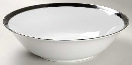 Midnight Halo 9" Round Vegetable Bowl