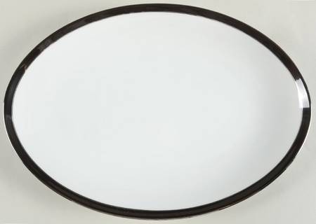 Midnight Halo 14" Oval Serving Platter