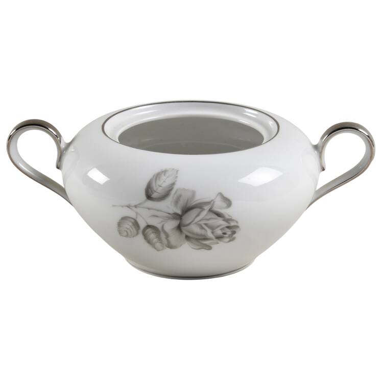 Midnight Rose Sugar Bowl No Lid