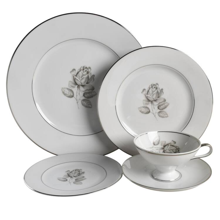 Midnight Rose 5 Piece Place Setting