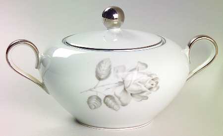 Midnight Rose Sugar Bowl & Lid