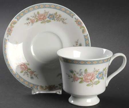 Summer Love Footed Cup & Saucer Set