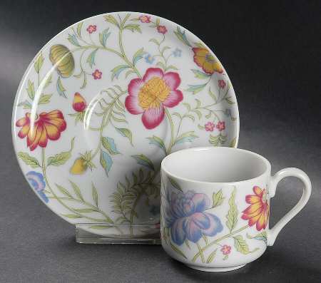 Avignon Flat Demitasse Cup & Saucer Set