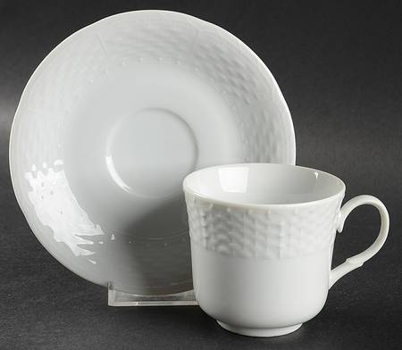 Bianco Flat Cup & Saucer Set