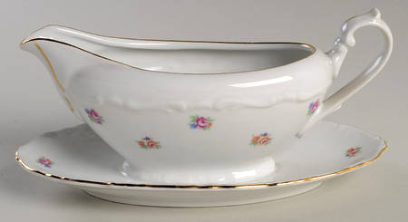 Minuet Gravy Boat with Attached Underplate