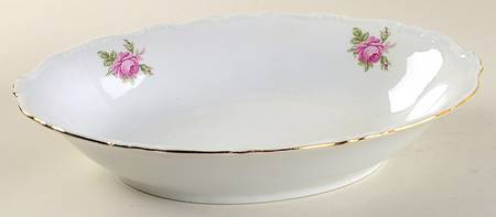 Morning Rose 11" Oval Vegetable Bowl