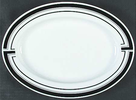 Noir 12" Oval Serving Platter