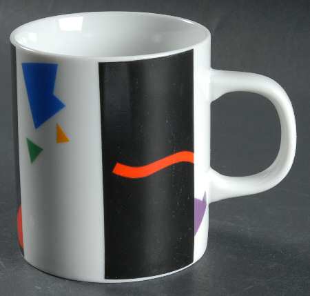 Trylon (Black Rim) Mug